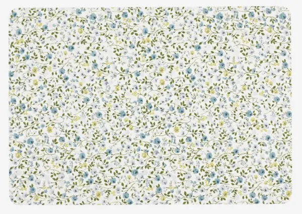 JYSK Подложка за хранене FLORA 33x42 синьо/бяло