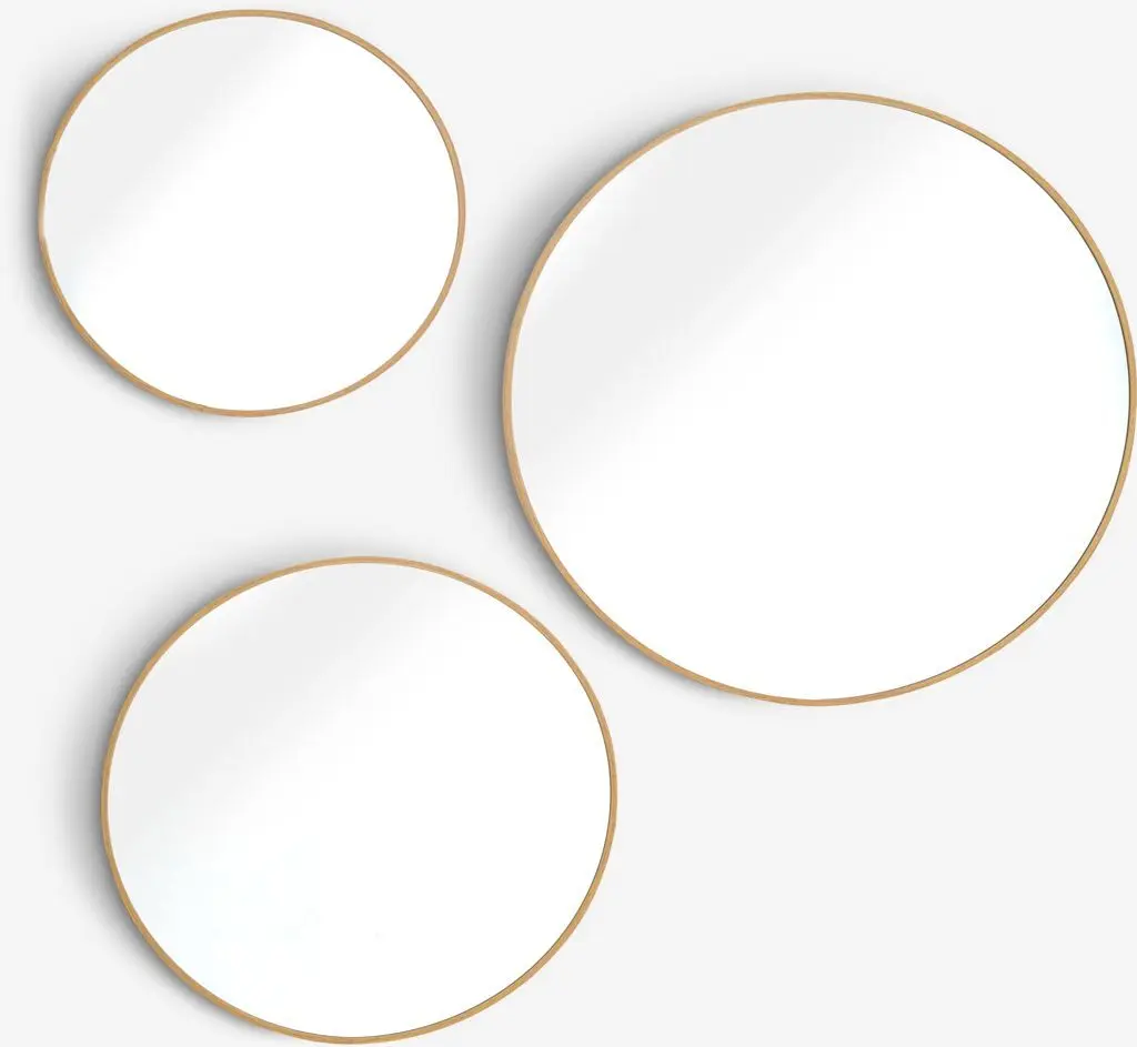 JYSK Oglinzi SANDAGER 3 buc/set stejar natur