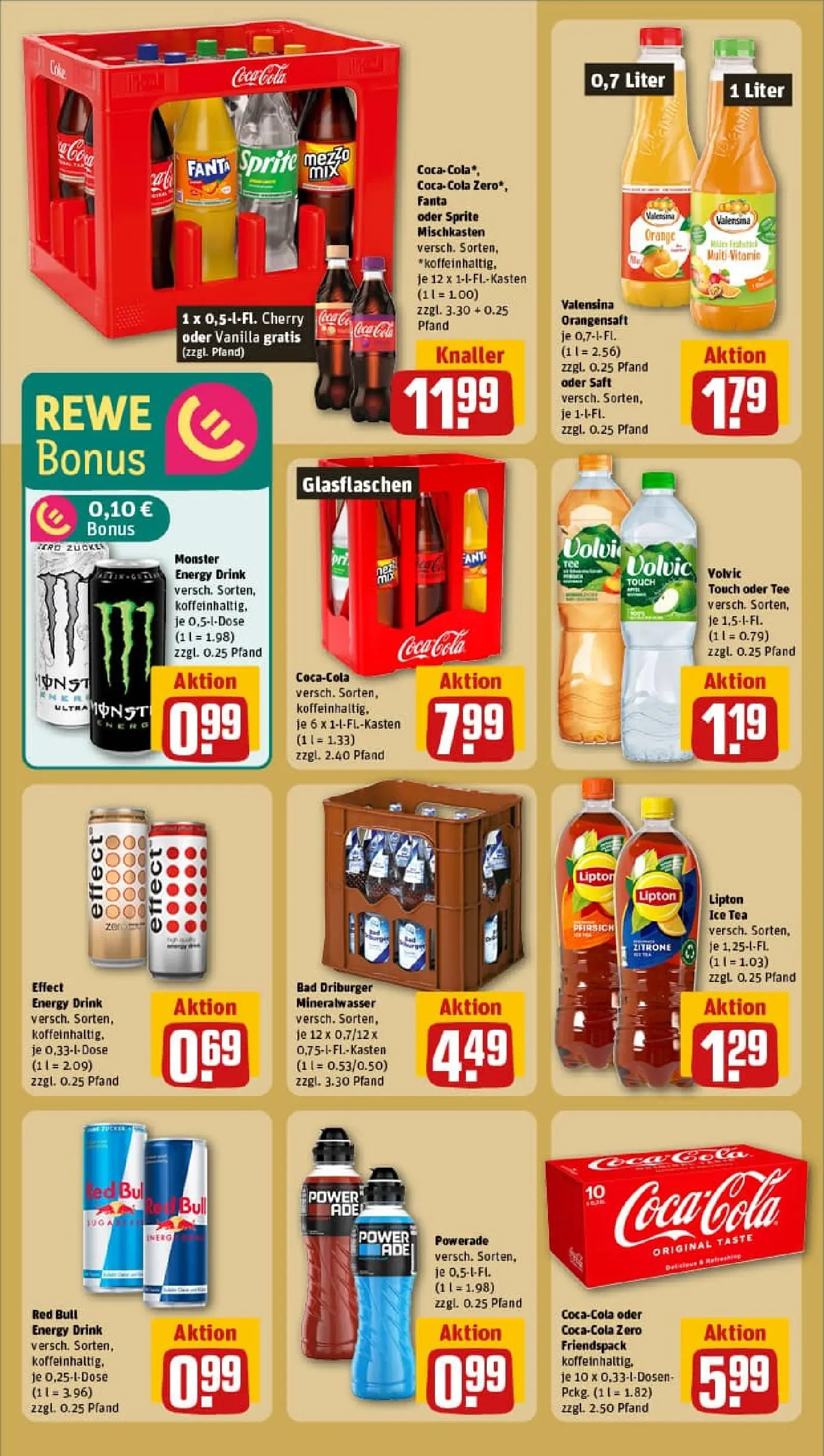 REWE Prospekt ab 26.10.2025 zum Blättern » Angebote | Seite: 20 | Produkte: Sprite, Mineralwasser, Valensina, Monster