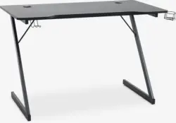 JYSK Геймърско бюро HALSTED 60x120 с поставка за чаша и слушалки