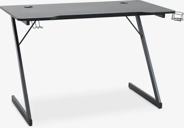 JYSK Геймърско бюро HALSTED 60x120 с поставка за чаша и слушалки
