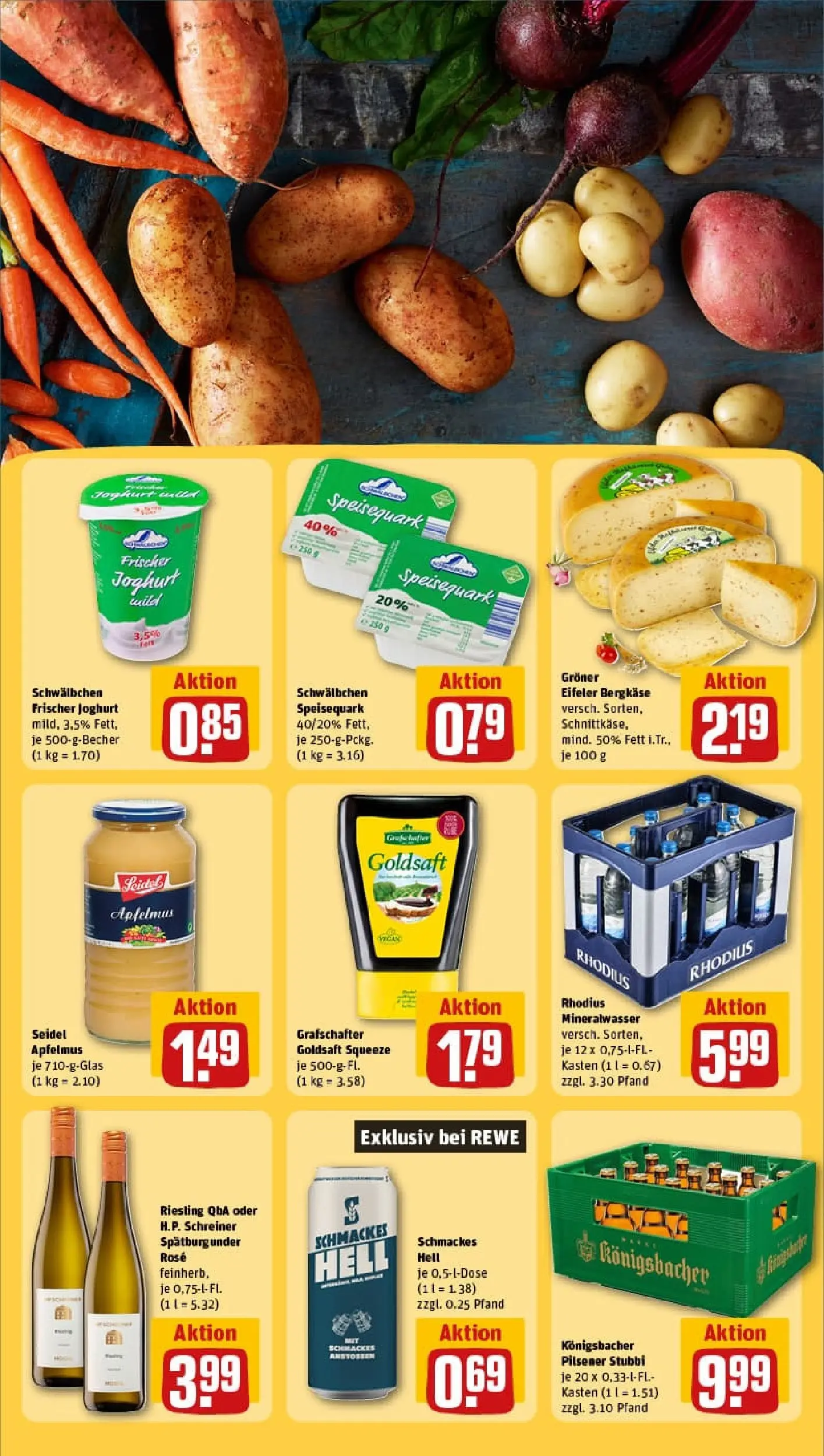 REWE Prospekt ab 26.10.2025 zum Blättern » Angebote | Seite: 29 | Produkte: Joghurt, Mineralwasser, Apple, Speisequark