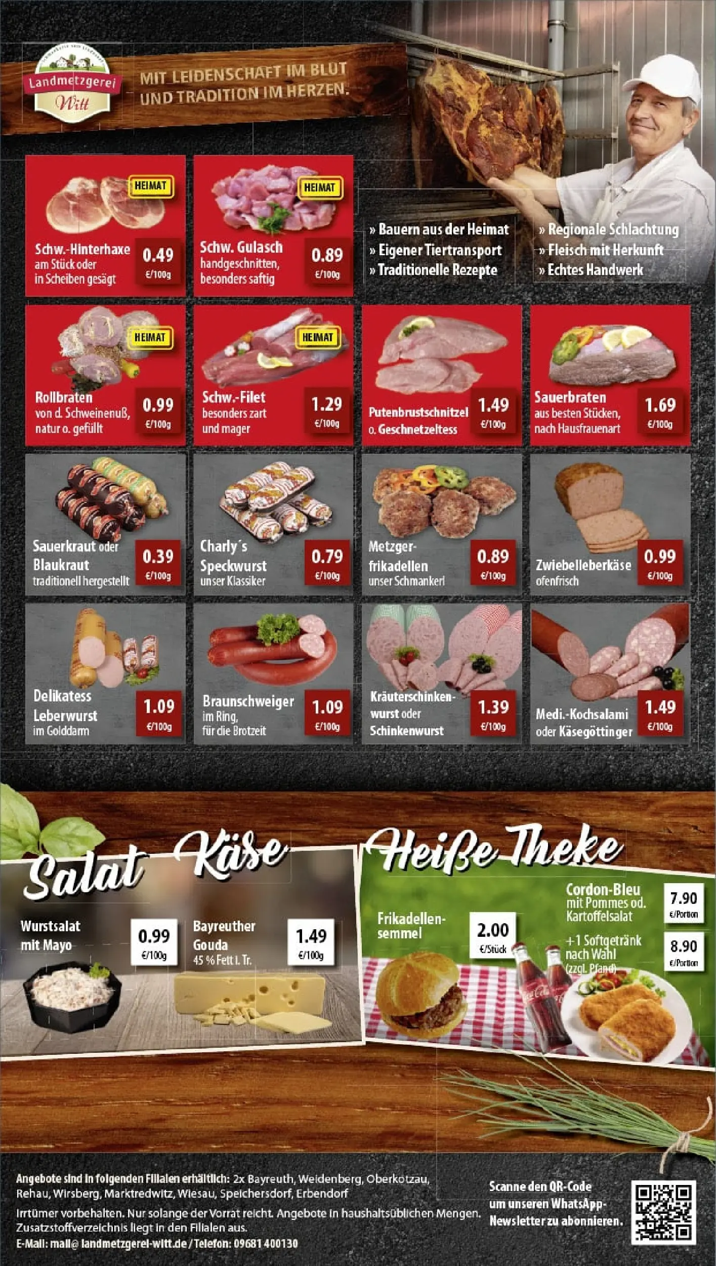 REWE Prospekt ab 26.10.2025 zum Blättern » Angebote | Seite: 11 | Produkte: Theke, Pommes, Wurst, Fleisch