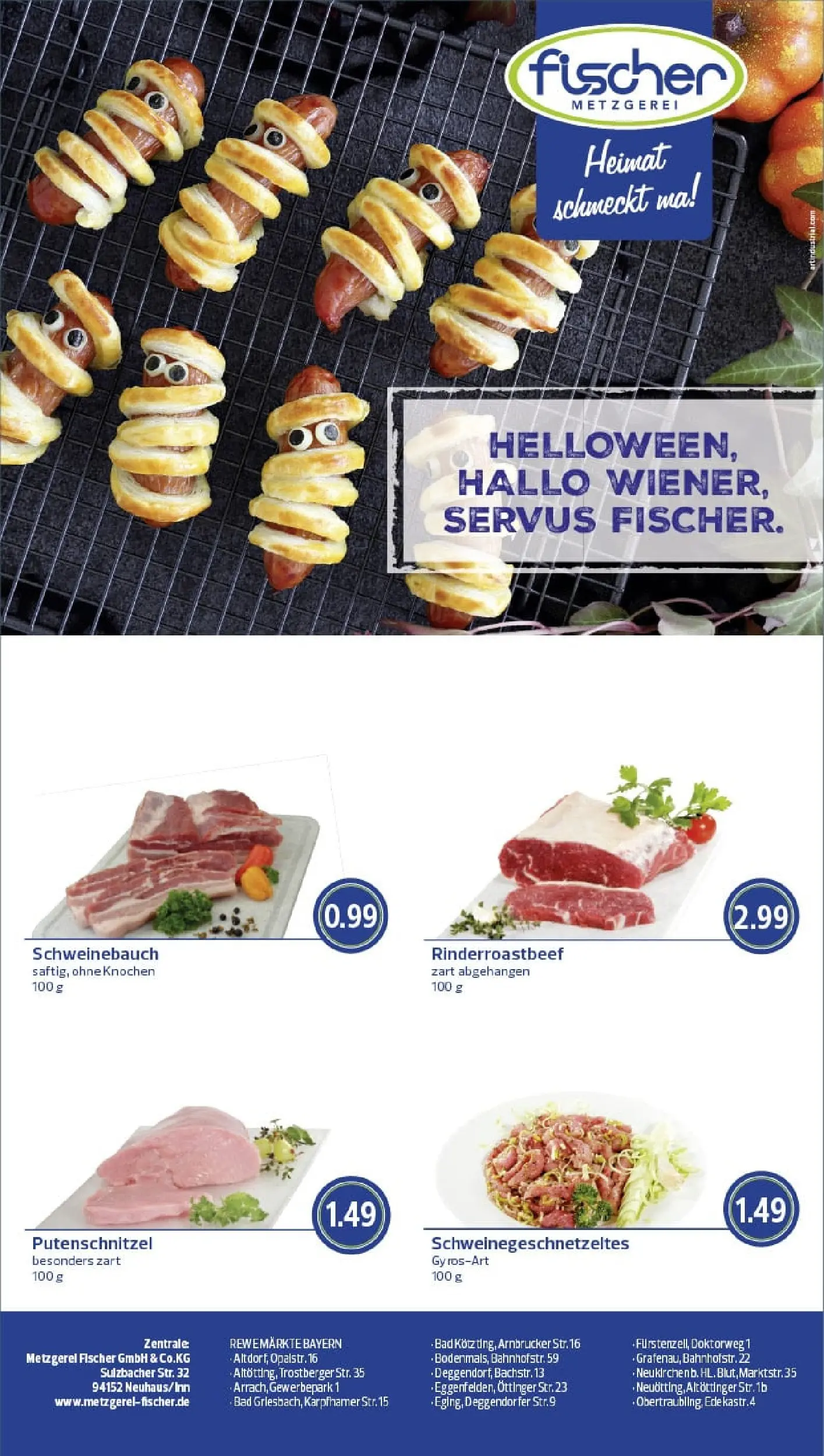 REWE Prospekt ab 26.10.2025 zum Blättern » Angebote | Seite: 10 | Produkte: Schweinebauch, Bad, Putenschnitzel