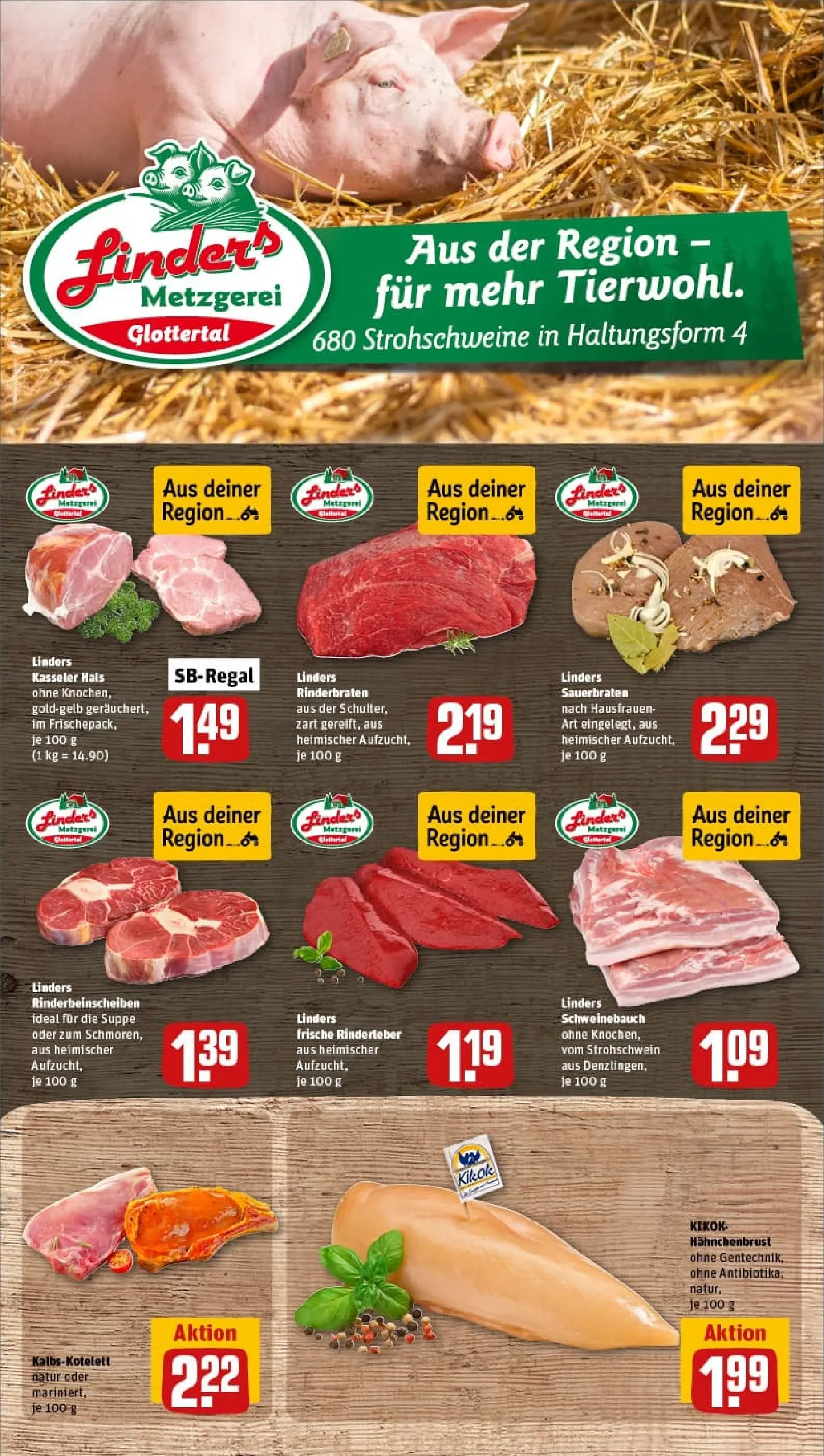 REWE Prospekt ab 26.10.2025 zum Blättern » Angebote | Seite: 10 | Produkte: Rinderbraten, Schweinebauch, Hahnchenbrust