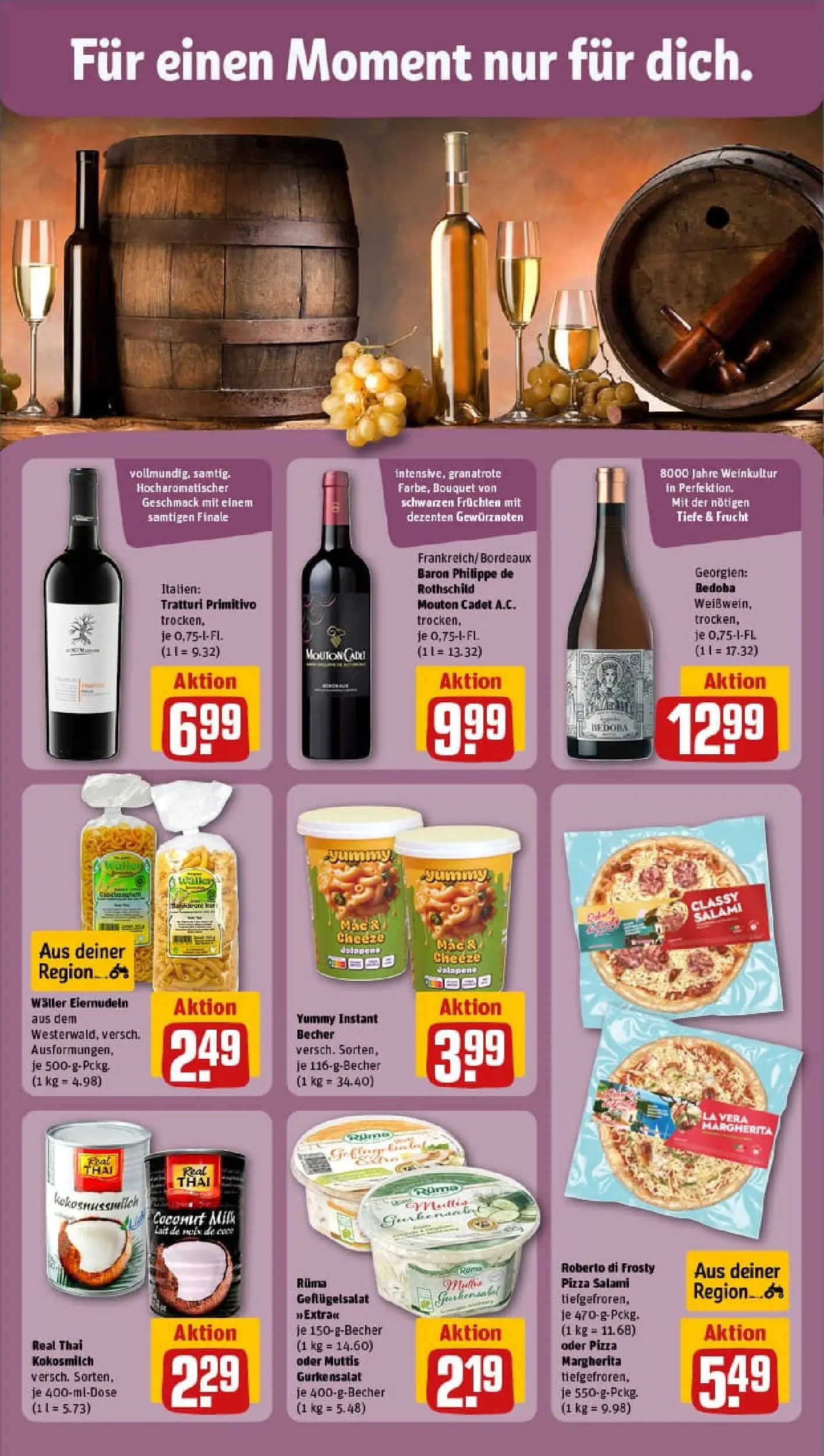 REWE Prospekt ab 26.10.2025 zum Blättern » Angebote | Seite: 13 | Produkte: Salami, Pizza