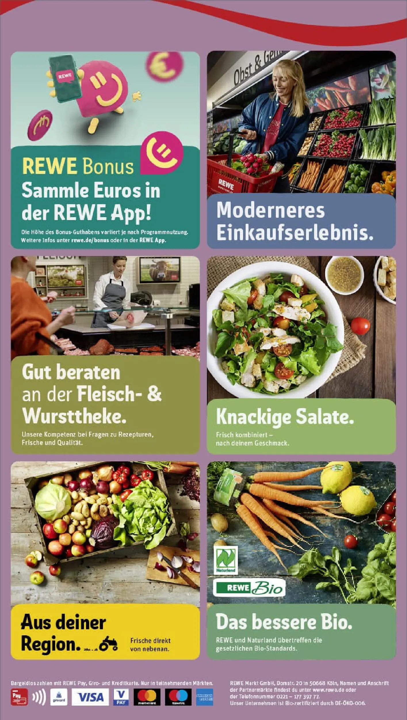 REWE Prospekt ab 02.11.2025 zum Blättern » Angebote | Seite: 2 | Produkte: Gemüse, Obst, Fleisch