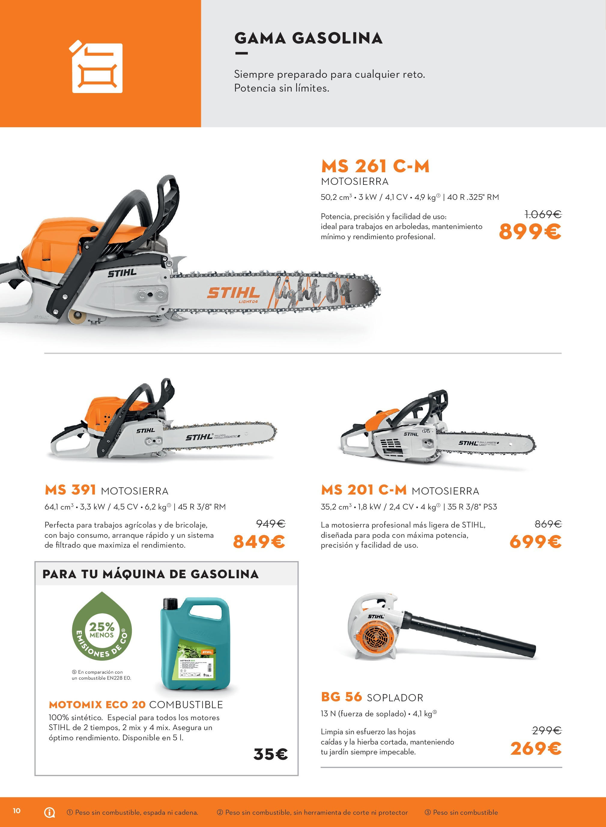 Ofertas cercanas - Consíguelo todo con batería 【Octubre】 | Página: 10 | Productos: Motosierra, Peso