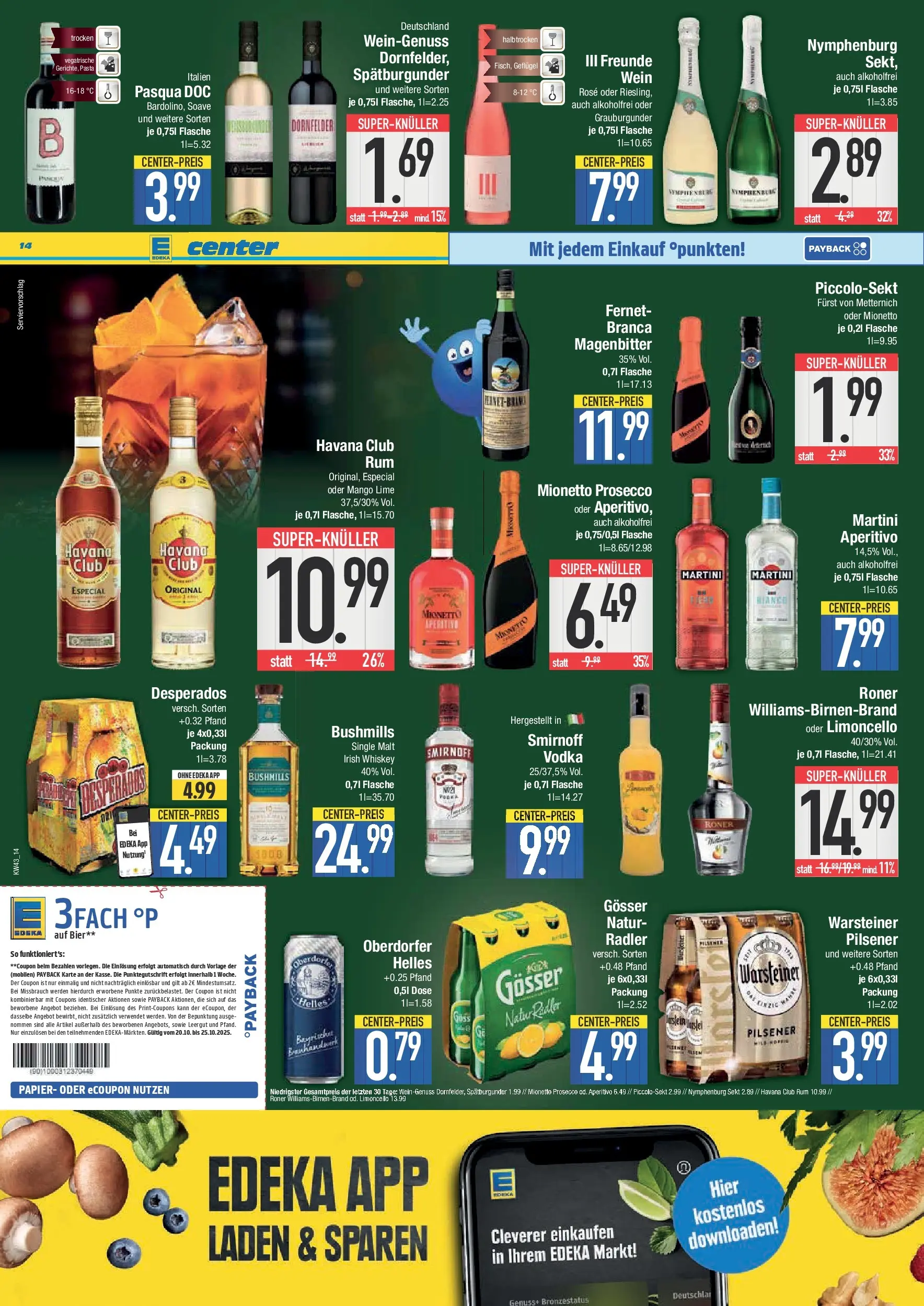 Edeka prospekt Krumbach	 (ab 19.10.2025) » Angebote Online | Seite: 15 | Produkte: Mezzo mix, Coca cola, Energy, Saft
