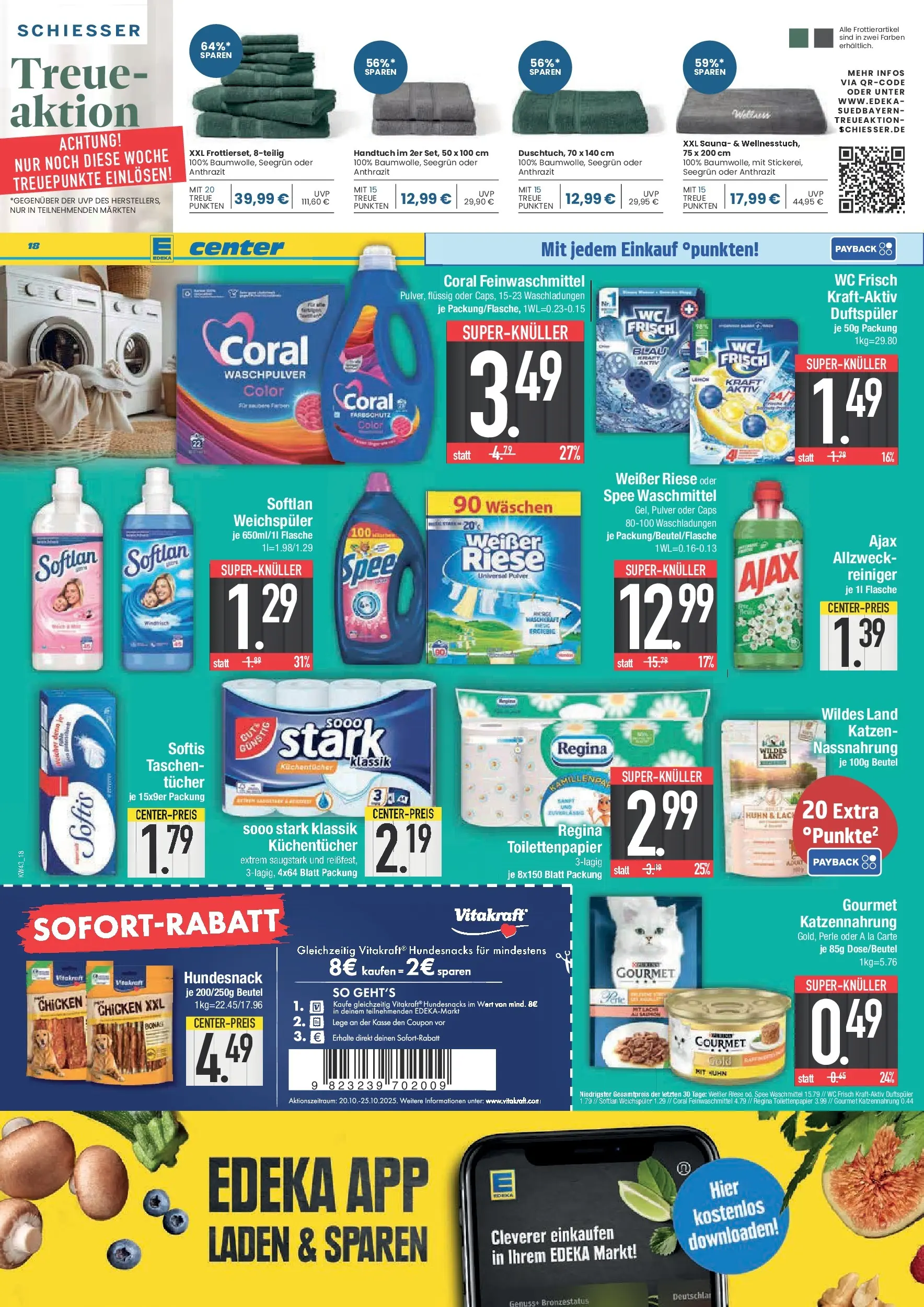 Edeka prospekt Krumbach	 (ab 19.10.2025) » Angebote Online | Seite: 23 | Produkte: Rapsöl, Spülung, Shower Gel, Nudeln