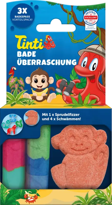 Tinti Kinder Badezusatz Badeüberraschung Set 3tlg
