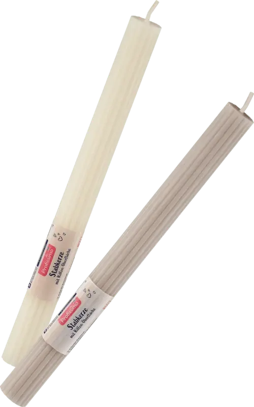 Profissimo Stabkerze Rille champagner / light powder