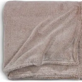 JYSK Pătură fleece KRATTFIOL 200x220 maro