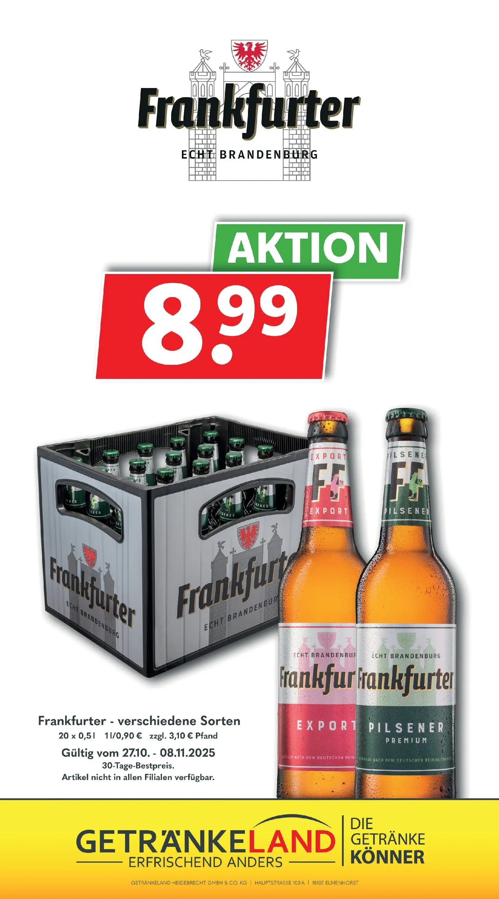 Getränkeland - Getränkeland: Getränkeangebote (ab 26.10.2025) zum Blättern | Seite: 8