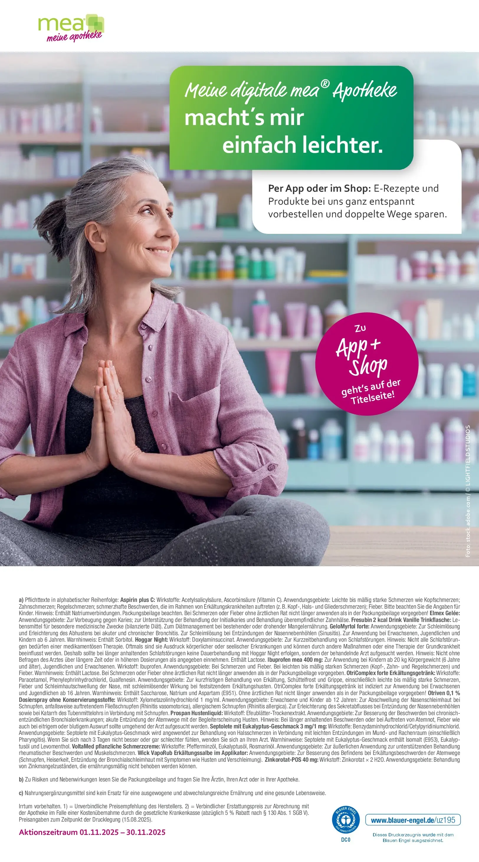 Entdecke - mea Apotheke: Top Angebote im November! (ab 31.10.2025) zum Blättern | Seite: 4