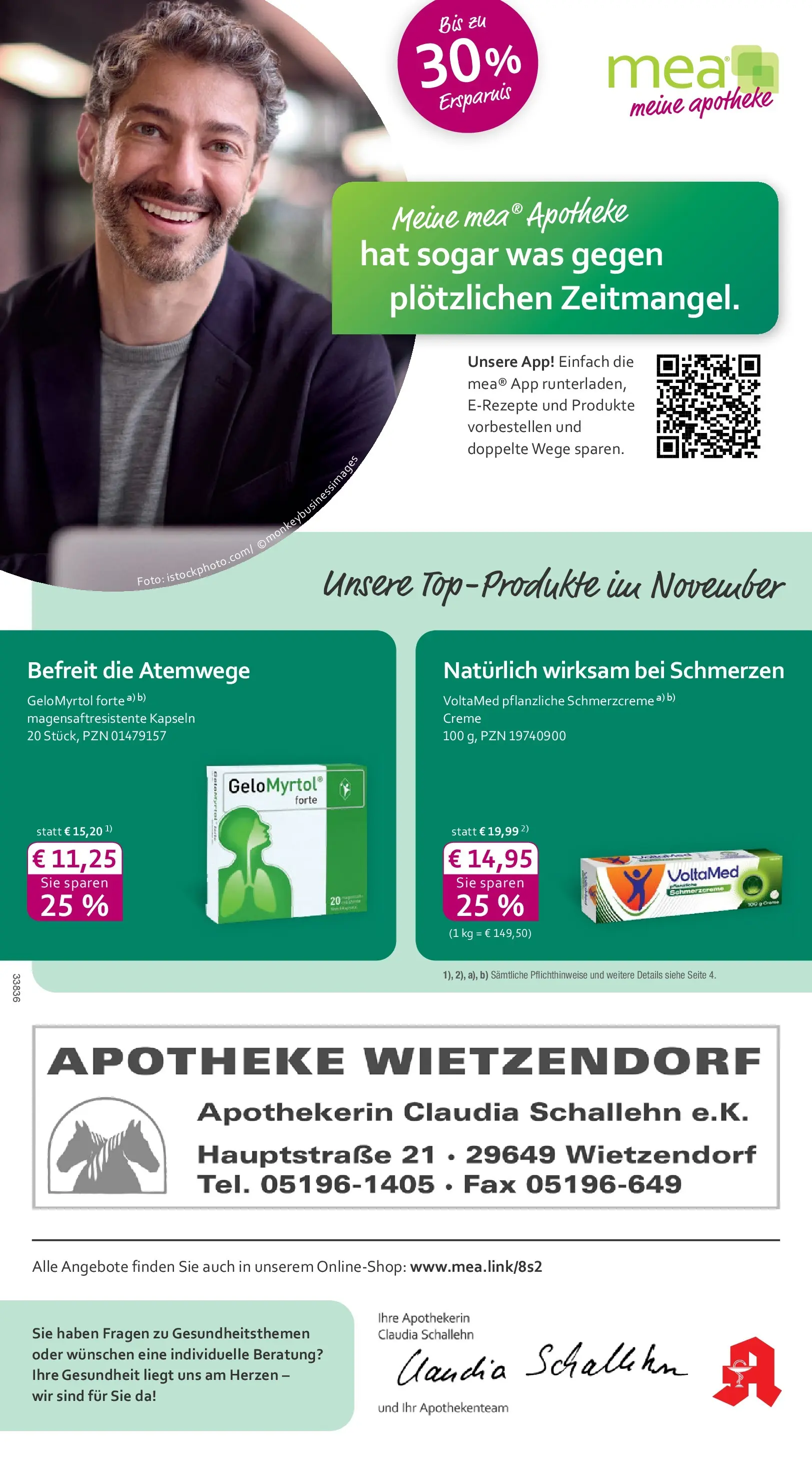 Entdecke - mea Apotheke: Top Angebote im November! (ab 31.10.2025) zum Blättern | Seite: 1 | Produkte: Creme