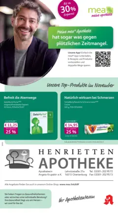 Entdecke - mea Apotheke: Top Angebote im November! ab 31.10.2025 gültig Entdecke - mea Apotheke: Top Angebote im November! ab 31.10.2025 gültig