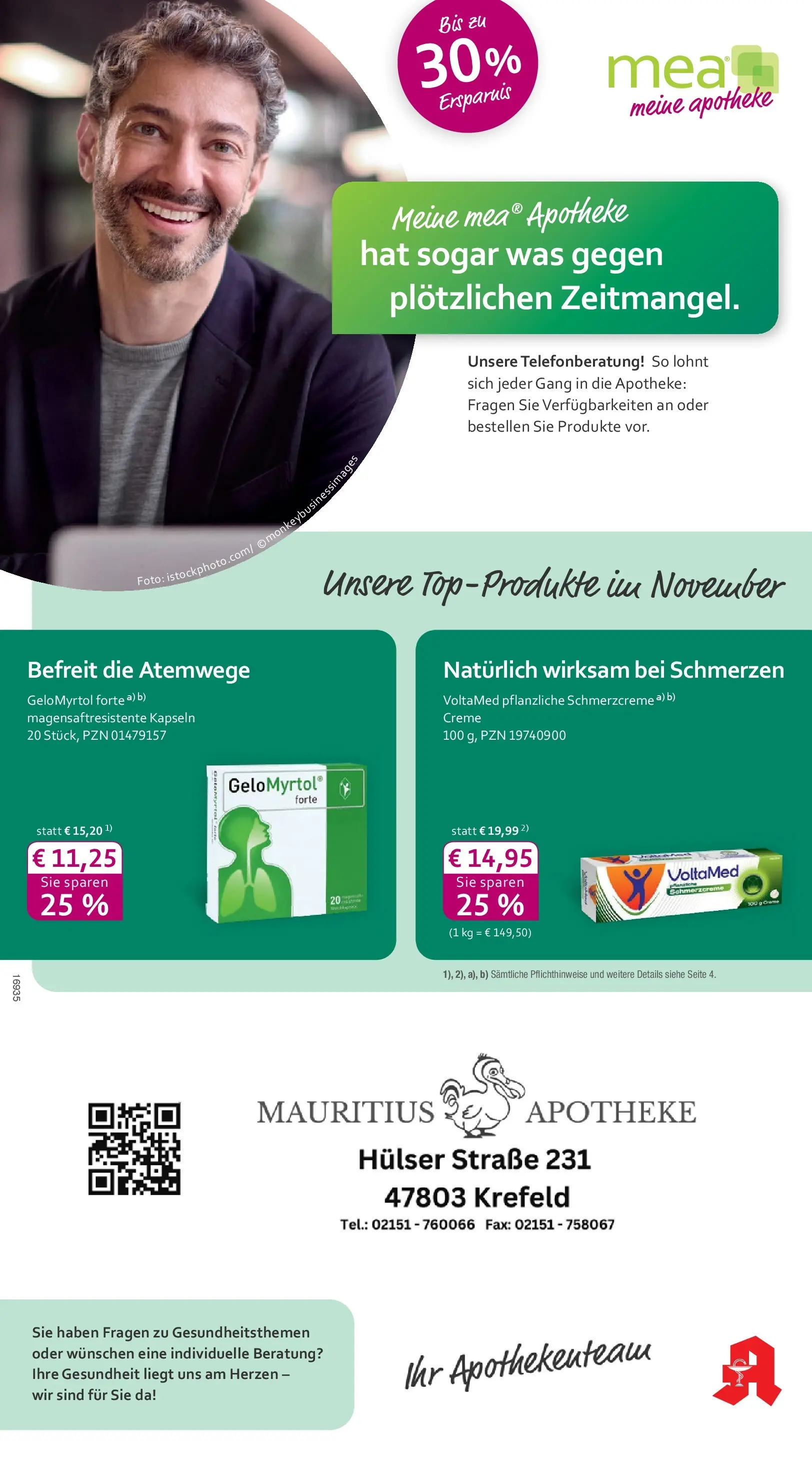 Entdecke - mea Apotheke: Top Angebote im November! (ab 31.10.2025) zum Blättern | Seite: 1 | Produkte: Creme