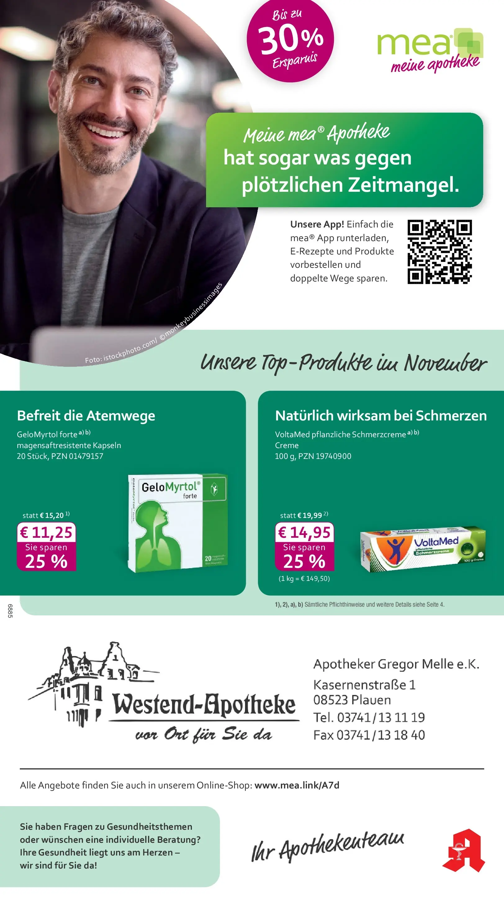 Entdecke - mea Apotheke: Top Angebote im November! (ab 31.10.2025) zum Blättern | Seite: 1 | Produkte: Creme