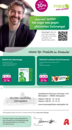 Entdecke - mea Apotheke: Top Angebote im November! ab 31.10.2025 gültig Entdecke - mea Apotheke: Top Angebote im November! ab 31.10.2025 gültig