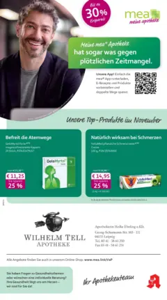 Entdecke - mea Apotheke: Top Angebote im November! ab 31.10.2025 gültig Entdecke - mea Apotheke: Top Angebote im November! ab 31.10.2025 gültig
