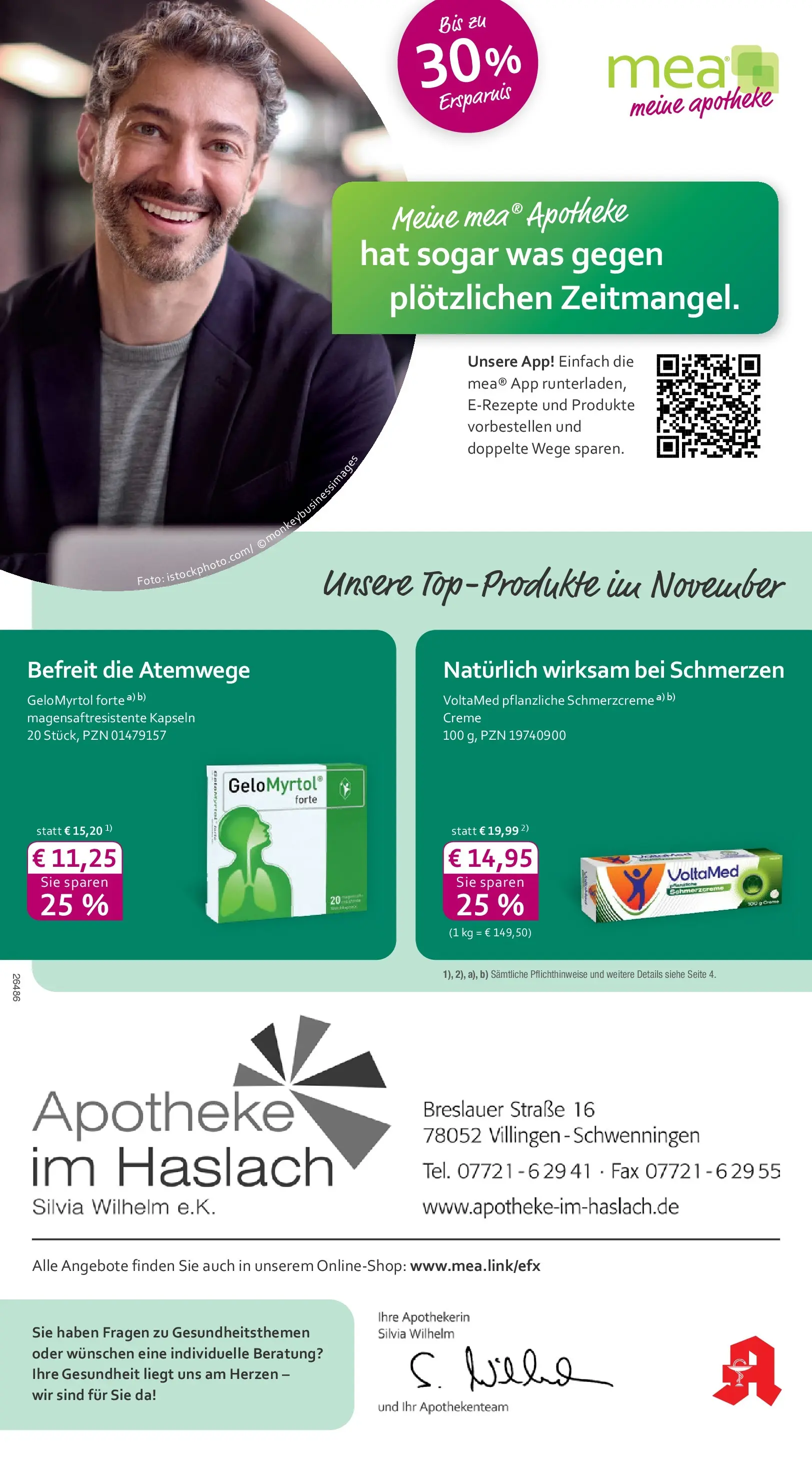 Entdecke - mea Apotheke: Top Angebote im November! (ab 31.10.2025) zum Blättern | Seite: 1 | Produkte: Creme