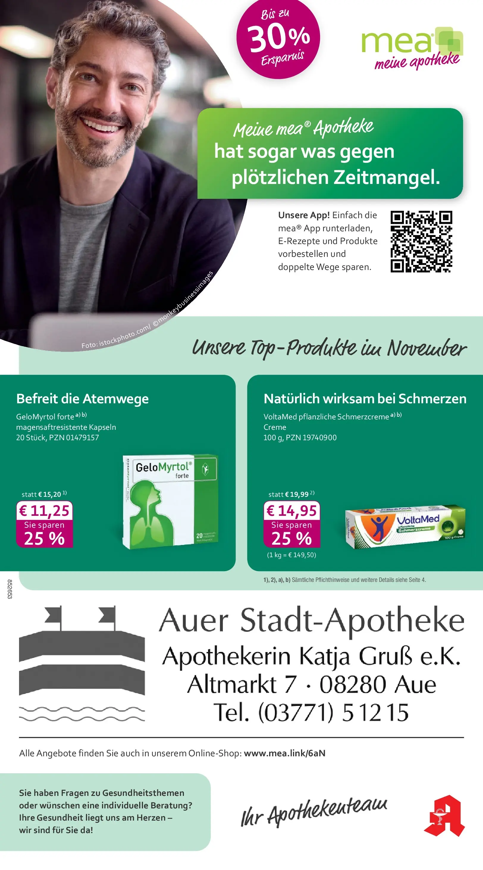 Entdecke - mea Apotheke: Top Angebote im November! (ab 31.10.2025) zum Blättern | Seite: 1 | Produkte: Creme