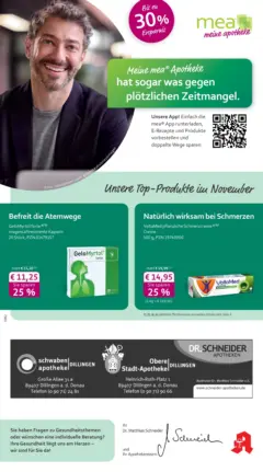 Entdecke - mea Apotheke: Top Angebote im November! ab 31.10.2025 gültig