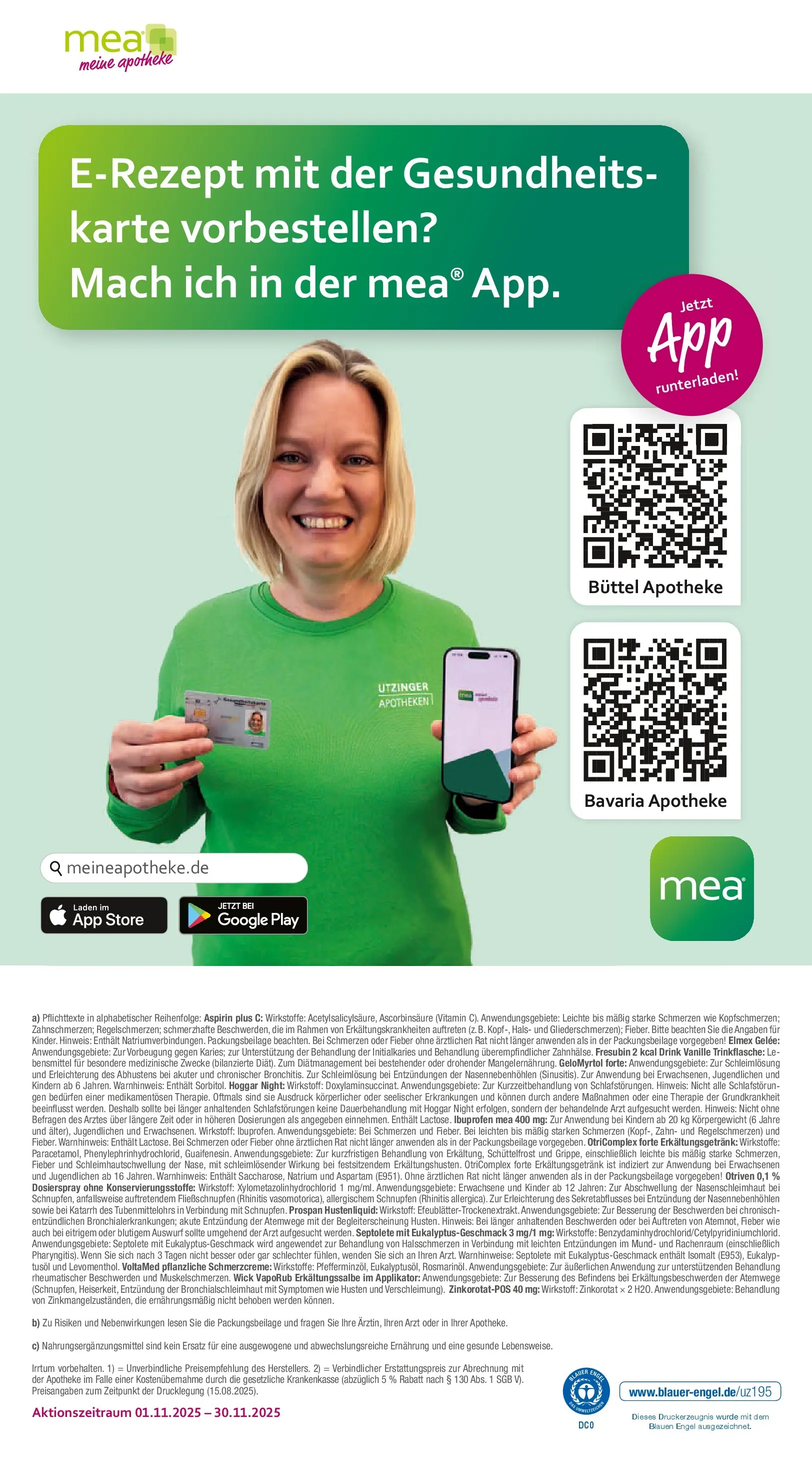 Entdecke - mea Apotheke: Top Angebote im November! (ab 31.10.2025) zum Blättern | Seite: 4