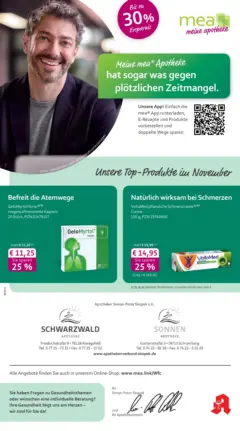 Entdecke - mea Apotheke: Top Angebote im November! ab 31.10.2025 gültig Entdecke - mea Apotheke: Top Angebote im November! ab 31.10.2025 gültig