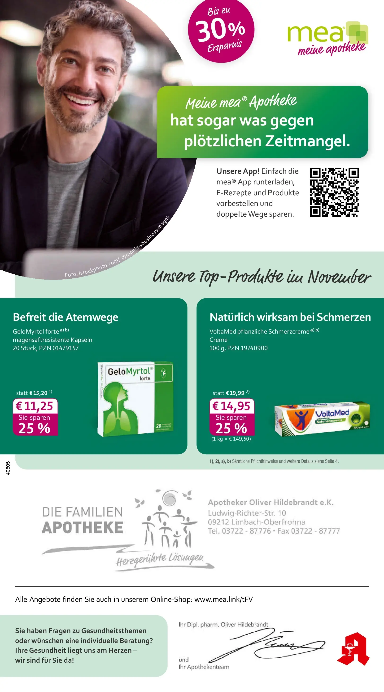 Entdecke - mea Apotheke: Top Angebote im November! (ab 31.10.2025) zum Blättern | Seite: 1 | Produkte: Creme