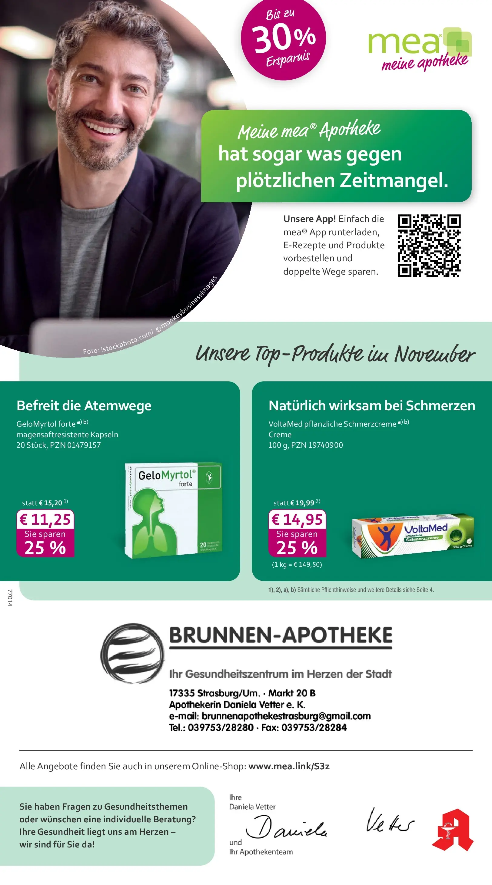 Entdecke - mea Apotheke: Top Angebote im November! (ab 31.10.2025) zum Blättern | Seite: 1 | Produkte: Creme