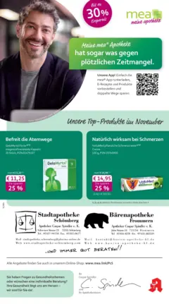 Entdecke - mea Apotheke: Top Angebote im November! ab 31.10.2025 gültig Entdecke - mea Apotheke: Top Angebote im November! ab 31.10.2025 gültig