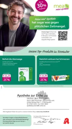 Entdecke - mea Apotheke: Top Angebote im November! ab 31.10.2025 gültig