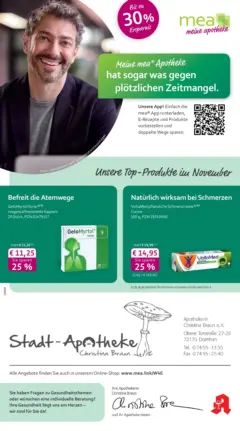 Entdecke - mea Apotheke: Top Angebote im November! ab 31.10.2025 gültig