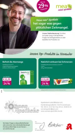 Entdecke - mea Apotheke: Top Angebote im November! ab 31.10.2025 gültig Entdecke - mea Apotheke: Top Angebote im November! ab 31.10.2025 gültig