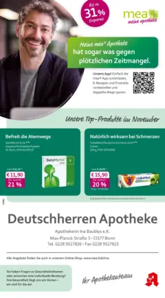 Entdecke - mea Apotheke: Top Angebote im November! ab 31.10.2025 gültig
