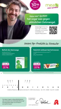 Entdecke - mea Apotheke: Top Angebote im November! ab 31.10.2025 gültig
