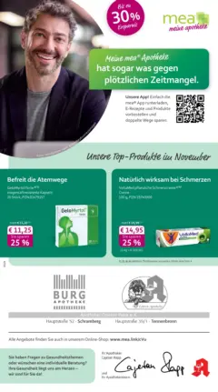 Entdecke - mea Apotheke: Top Angebote im November! ab 31.10.2025 gültig Entdecke - mea Apotheke: Top Angebote im November! ab 31.10.2025 gültig