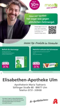 Entdecke - mea Apotheke: Top Angebote im November! ab 31.10.2025 gültig