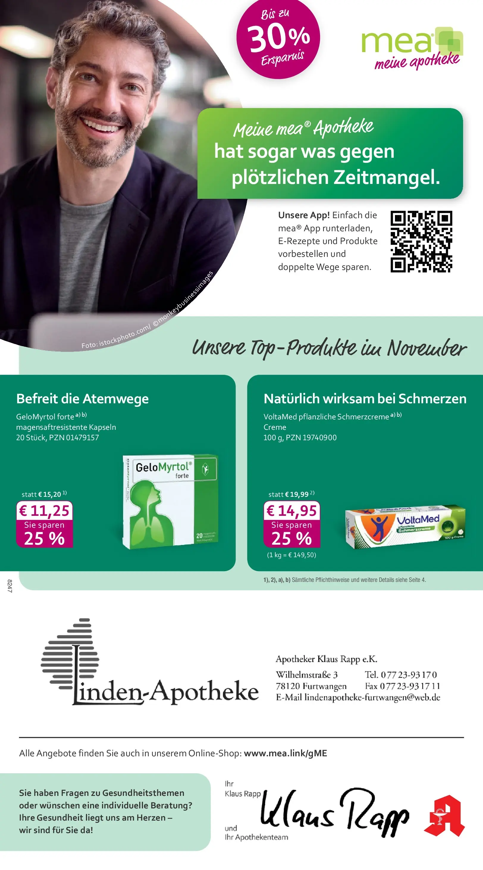 Entdecke - mea Apotheke: Top Angebote im November! (ab 31.10.2025) zum Blättern | Seite: 1 | Produkte: Creme