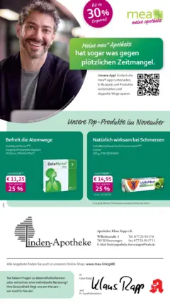 Entdecke - mea Apotheke: Top Angebote im November! ab 31.10.2025 gültig