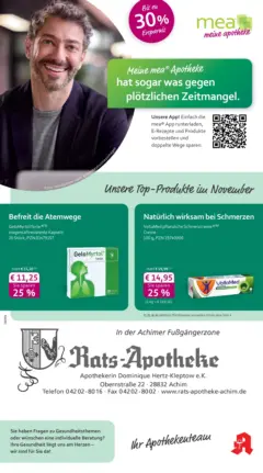 Entdecke - mea Apotheke: Top Angebote im November! ab 31.10.2025 gültig