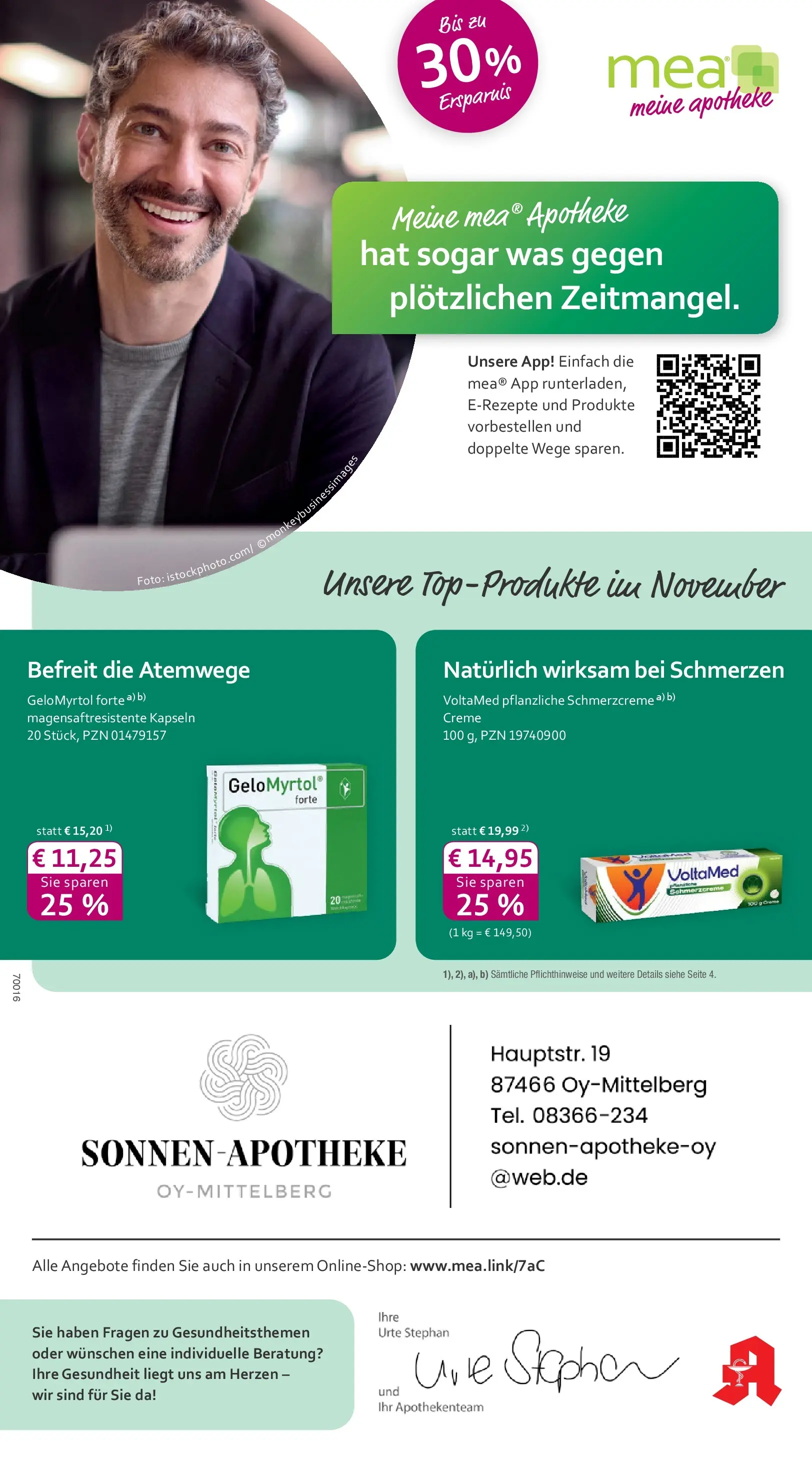 Entdecke - mea Apotheke: Top Angebote im November! (ab 31.10.2025) zum Blättern | Seite: 1 | Produkte: Creme