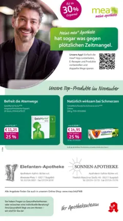 Entdecke - mea Apotheke: Top Angebote im November! ab 31.10.2025 gültig Entdecke - mea Apotheke: Top Angebote im November! ab 31.10.2025 gültig