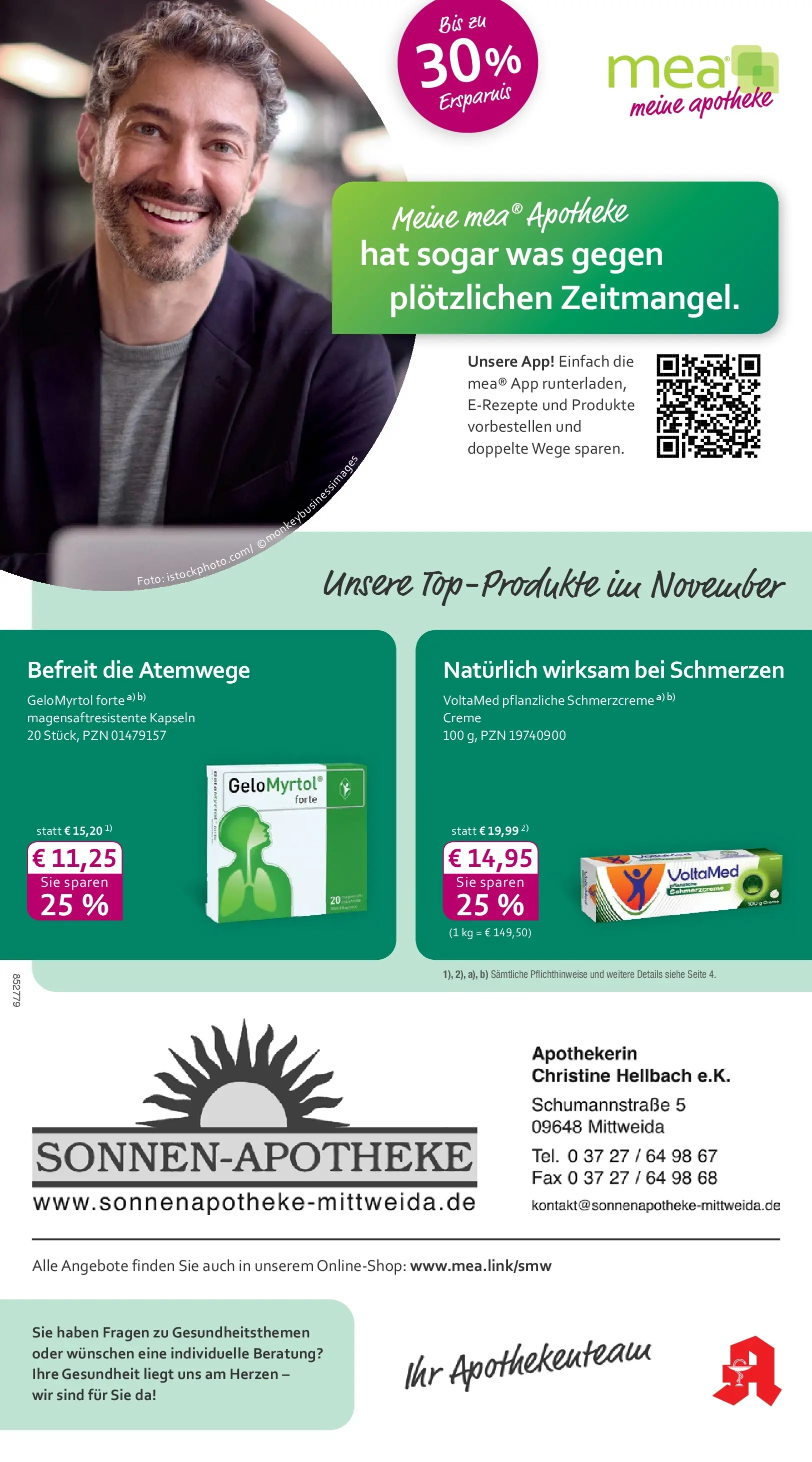 Entdecke - mea Apotheke: Top Angebote im November! (ab 31.10.2025) zum Blättern | Seite: 1 | Produkte: Creme