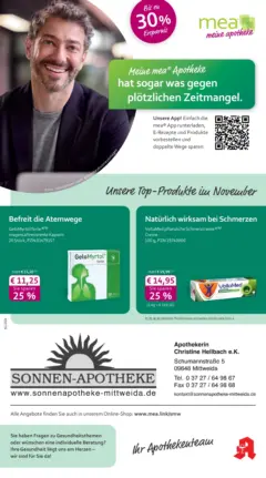 Entdecke - mea Apotheke: Top Angebote im November! ab 31.10.2025 gültig Entdecke - mea Apotheke: Top Angebote im November! ab 31.10.2025 gültig