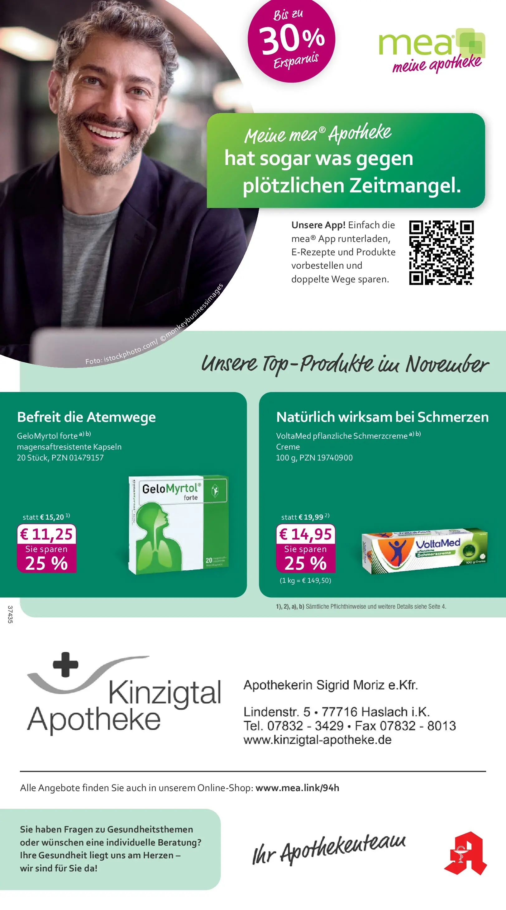 Entdecke - mea Apotheke: Top Angebote im November! (ab 31.10.2025) zum Blättern | Seite: 1 | Produkte: Creme