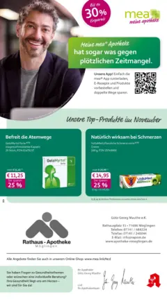 Entdecke - mea Apotheke: Top Angebote im November! ab 31.10.2025 gültig