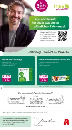 Entdecke - mea Apotheke: Top Angebote im November! ab 31.10.2025 gültig Entdecke - mea Apotheke: Top Angebote im November! ab 31.10.2025 gültig